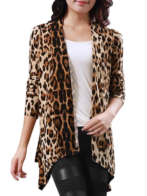 leopard cardigan sweater for women.